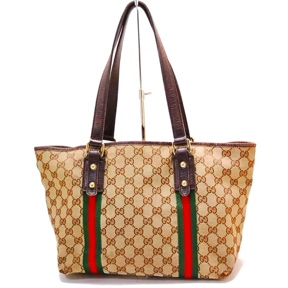 AUTHENTIC GUCCI GG SHERRY LINE SHOULDER BAG - Picture 1 of 10
